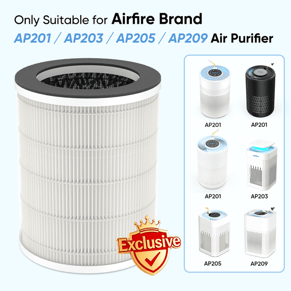 Replacement H13 HEPA Air Purifier Filter for Model AP201 Air Purifier , Original