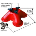 thumbnail image 4 of Red Christmas Tree Stand with Clamping System - For Live Trees up to 10', 4 of 4