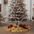 thumbnail image 4 of Bingfone Christmas Tree Skirt Mat Christmas Decoration Interior 48" -Sunflowers 1, 4 of 6