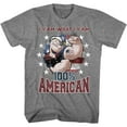 thumbnail image 2 of Popeye American Graphite Heather Adult T-Shirt, 2 of 3