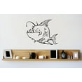 thumbnail image 1 of Custom Wall Decal Vinyl Sticker : Light Fish Image Bedroom Bathroom Living Room Mural : 20 X20" -, 1 of 1