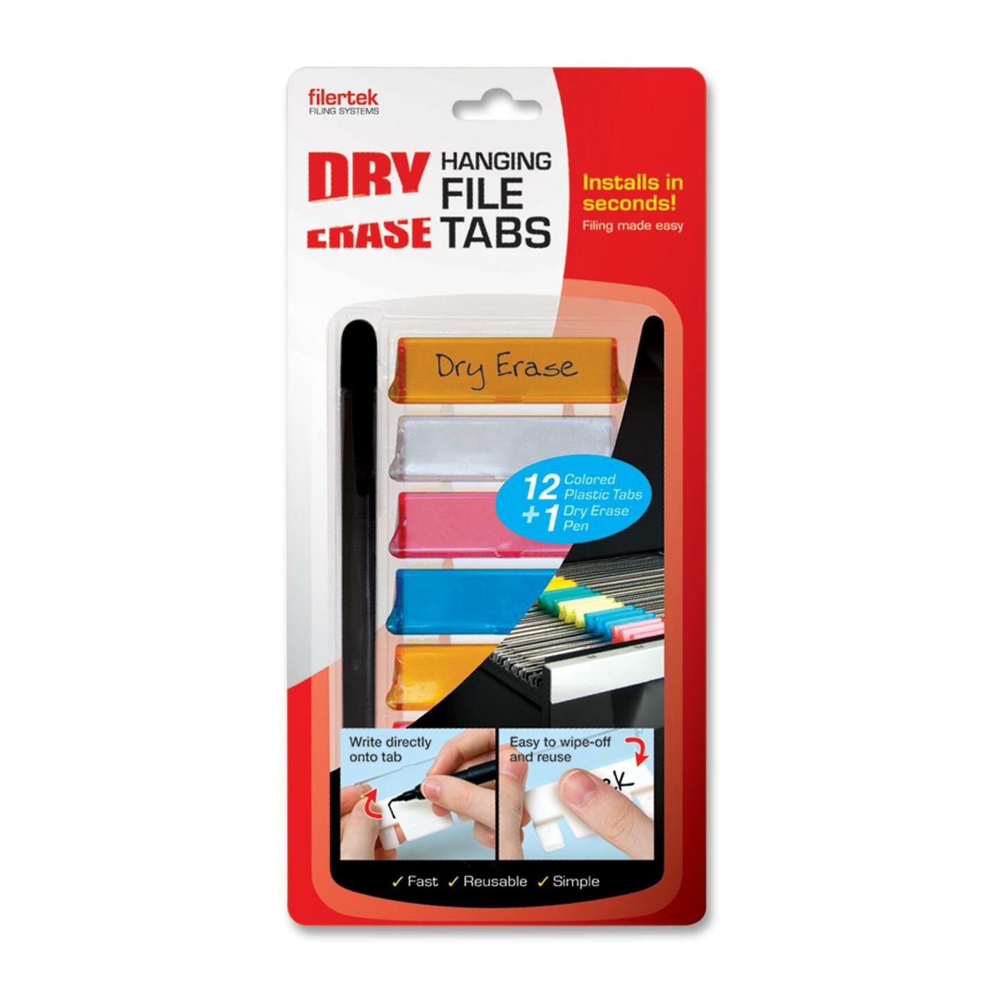 Filertek Dry Erase Hanging File Tab