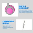 thumbnail image 2 of Headphones for Kids Wired Over-ear Headphones Foldable Sports Headset Portable Music Gaming Earphones w/ Microphone, 2 of 9