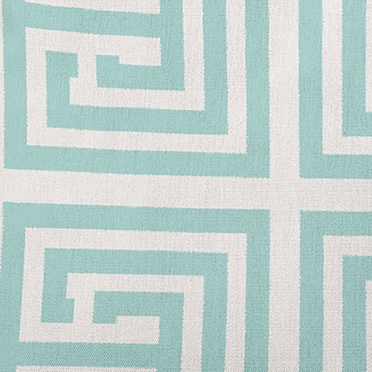 16"x16" Simply Daisy Greek Key Poly Indoor/Outdoor Pillow, Blue Qty 1