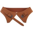 thumbnail image 5 of PIKADINGNIS Women Elastic Wide Band Dress Belt Cinch Stretch Fashion Vintage Waistband PU Leather Belt Custume Cosplay Party, 5 of 6
