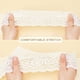 thumbnail image 3 of Rollo de encaje de 5 yardas de tela de algodón blanco de 4" de ancho para vestidos, manteles, diademas, bodas, festivales y decoraciones para eventos., 3 of 9