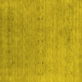 thumbnail image 1 of Ahgly Company Machine Washable Indoor Square Abstract Yellow Contemporary Area Rugs, 8' Square, 1 of 4