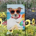 thumbnail image 2 of SKYSONIC Garden Flag Dog Relaxing On Deckchair Double-Sided Printed Garden House Sports Flag - 28x40in -Decorative Flags for Courtyard Garden Flowerpot, 2 of 2