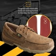 thumbnail image 5 of Twisted X Men’s Steel Toe Boat Shoe - Driving Moc Handcrafted with MetGuard Shield, Full-Grain Leather Upper, Three-Quarter Length Composite Insole, and Molded Rubber Outsole, Bomber 8 M, 5 of 6
