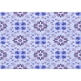 thumbnail image 1 of Ahgly Company Machine Washable Indoor Rectangle Transitional Heavenly Blue Area Rugs, 5' x 7', 1 of 7