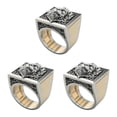 thumbnail image 1 of relayinert Men's Combination Rings Vintage Lion Ring Jewelry Rings Hop Gift Hip Punk No 8 3Set, 1 of 6