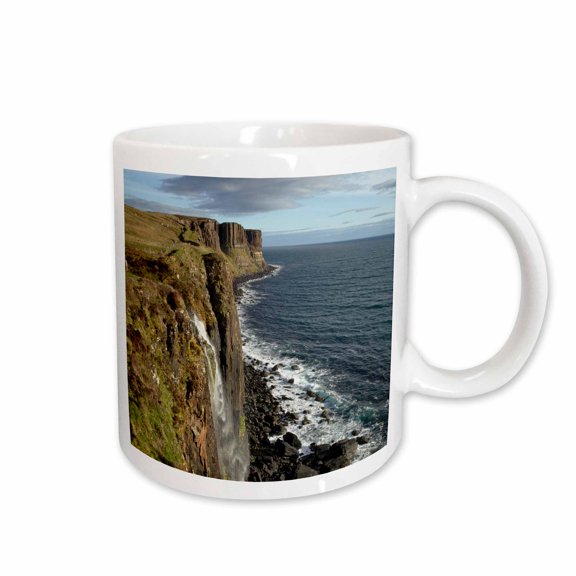 3drose, Kilt Rock Waterfall, Trotternish Isle of Skye Scotland - Eu36 Dwa0013 - David Wall, 11oz Mug