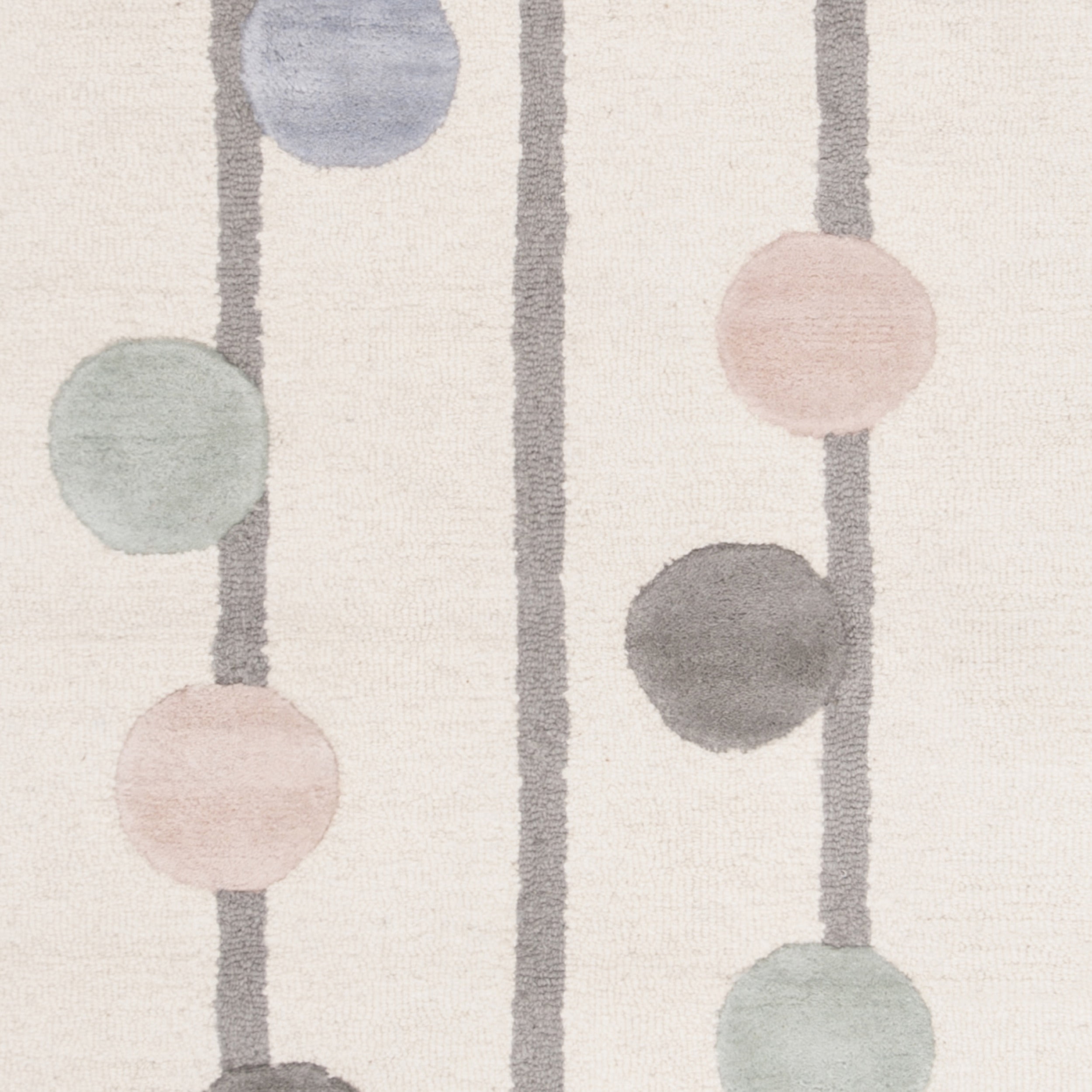 Safavieh  Handmade Kids Ganka Dotted Stripe Wool Rug 2'6" x  8' 5' x 8',8' Runner Indoor,Runner,Handmade Kids Room,Dining Room,Entryway Runner