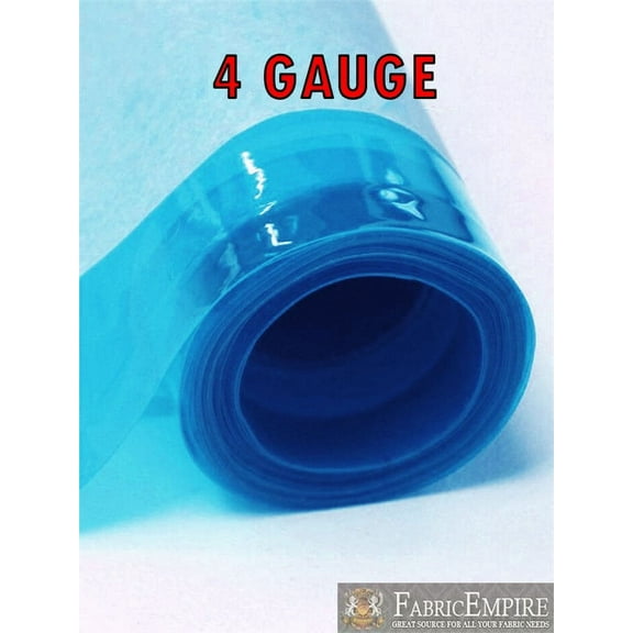 4 Gauge BLUE Tinted Plastic Vinyl Fabric 48" Wide Sold By The Yard
