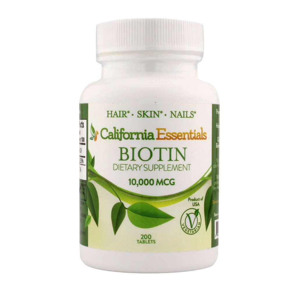 California Essentials Biotin (10 000 mcg) Maximum Strength, High