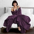 thumbnail image 3 of Bare Home Ultra Soft Microplush Velvet Blanket - Luxurious Fuzzy Fleece Fur - All Season Premium Bed Blanket, Twin Extra Long (Twin/Twin XL, Plum), 3 of 6