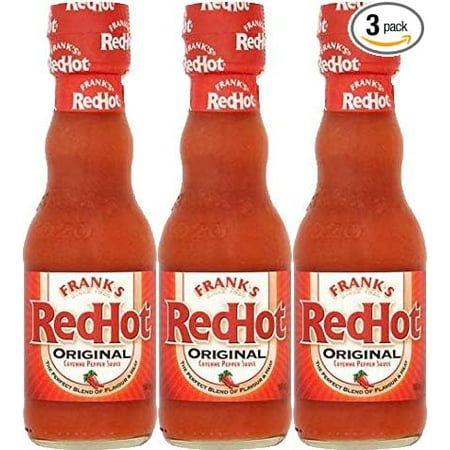 Frank s Red Hot Cayenne Pepper Sauce 5oz Glass Bottle (Pack of 3 Total of 15 Oz) Frank s Red Hot Cayenne Pepper Sauce 5oz Glass Bottle (Pack of 3 Total of 15 Oz)