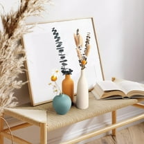 Jowenia Ceramic Vase Set of 3, Decor Flower Vase Minimalism Style Modern Boho Farmhouse Home Decorative Vases for Table, Bookshelf, Entryway