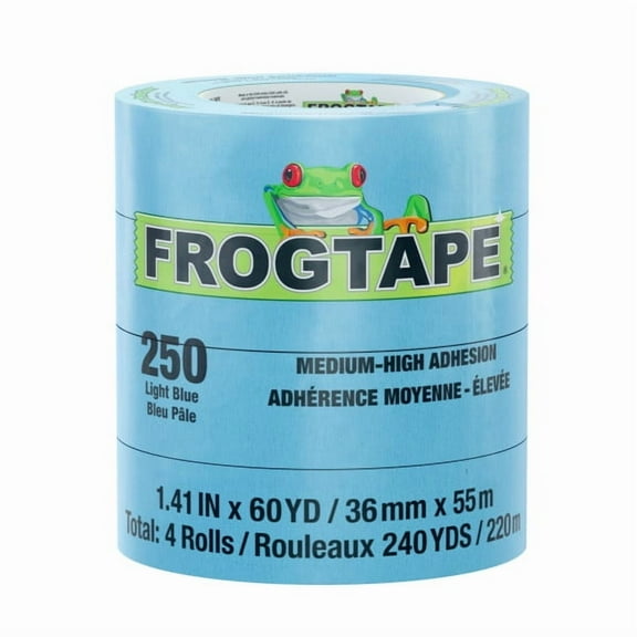 FrogTape 250 Performance Masking Tape - 4 Rolls, 1.88 in. x 60 yd.