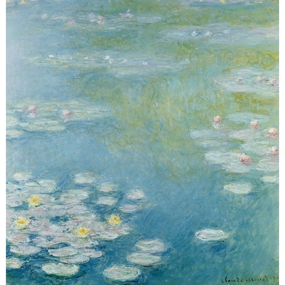 Monet "Nympheas at Giverny" (1908) Glossy Poster