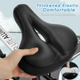 thumbnail image 3 of BUSATIA Bike Seat Bike Saddle,Comfortable Bicycle Seat Replacement with Dual Shock Absorbing Ball Wide Bike Seat Memory Foam Bicycle Seat with Mounting Wrench, 3 of 4