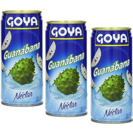 Guanabana Soursop juice by Goya, 9.6 oz Pack of 3