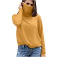 thumbnail image 2 of Aueoeo Mask UPF 50+ Sun Protection Tops For Women Lightweight Performance Long Sleeve Shirt For Fishing Running, 2 of 6