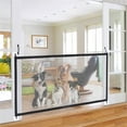 thumbnail image 3 of POINTERTECK Filet de Sécurité pour Animaux de Compagnie Filet d'Isolation Portable Pliable pour Escaliers Garde Flexible pour Animaux de Compagnie Filet de Sécurité Grand pour Chiens Intérieur Extérieur Installation Partout, 3 of 7