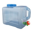 thumbnail image 1 of Cubo de agua pura para PC, contenedor de almacenamiento de agua, tanque de agua para exteriores, barril de agua portátil de gran capacidad para acampar, picnic, viajes en coche, 8 l, 1 of 14