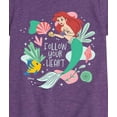 thumbnail image 3 of Disney - Follow Your Heart Ariel  - Toddler & Youth Girls Short Sleeve Graphic T-Shirt, 3 of 5