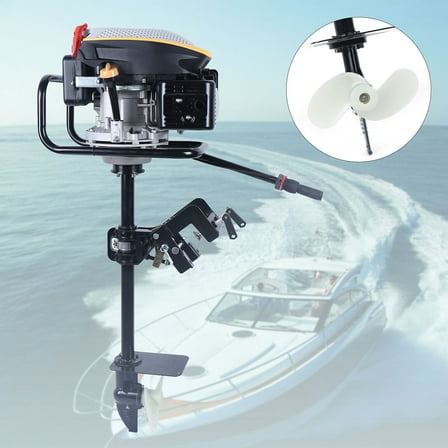 HANGKAI 4 Stroke Outboard Motor Heavy Duty Boat Engine Air Cooling System