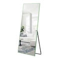 thumbnail image 1 of Full Length Floor Mirror Standing Rectangle Green 65"x22", 1 of 9