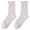 Purple_One Size, variant on 1 Pair Women Summer Socks Mid-tube Thin Shirring Lace Anti-slip Cooling Solid Color High Elasticity Sweat Absorption Adult Home Yoga Socks Piled Socks