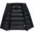 thumbnail image 3 of Chaleco térmico para hombre, chaqueta, abrigo, chaleco, plegable, ultraligero, con bolsillos y cremallera., 3 of 5
