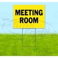 thumbnail image 1 of Meeting Room (18" x 24") Yard Sign, Includes Metal Step Stake, 1 of 6