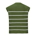 thumbnail image 4 of AherBiu Womens Sweater Tank Tops Striped Crewneck Knitted Sleeveless Going out Tops for Women, 4 of 6