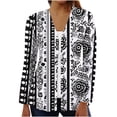 thumbnail image 2 of LOVZFMLL Cardigan for Women's Printed Long Sleeve Open Front Button Cardigan, 2 of 5