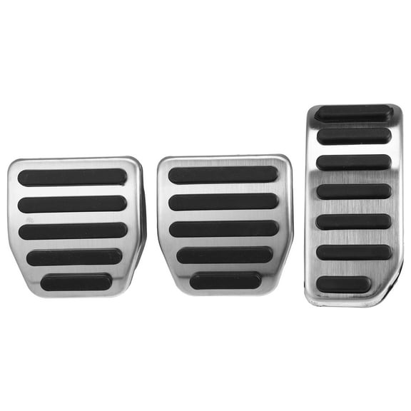 Unique Bargains 3pcs Manual Clutch Pedal Cover Brake Pedal Pad Gas Accelerator Pedal Cover for Volvo XC60 XC70 V60 V70