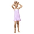 thumbnail image 4 of EFINNY Nightgowns Mom and Daughter Matching Family Sleeveless Nightdress Polka Dot Suspender Nightdress for Girls 6-12Y, 4 of 8