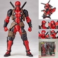 thumbnail image 3 of Figura de acción modelo Deadpool articulada móvil que cambia la cara juguete adorno muñecas, 3 of 6