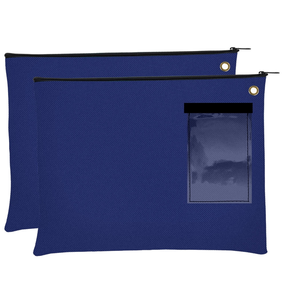 Secure Document Bags 14W x 11H File Tote Office Bag Set of 2