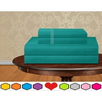 Holiday Gift 4 PC Sheet set Bedding Set Queen Turquoise