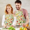 thumbnail image 3 of Pioneer Flower Floral Print Pattern Apron for Women and Men, Cotton Linen Waterproof with Pockets, Adjustable, 33x27 Inch for Kitchen, Gardening, BBQ, Salon, 3 of 6