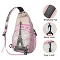 thumbnail image 3 of Crossbody Sling Bag Paris Hiking Daypack Crossbody Shoulder Backpack Travel Chest Pack for Men Women, 3 of 6