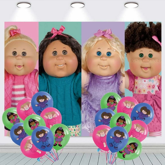 Cabbage Patch Kids Party Decorations Backdrop Banner Balloons Taspestry Wall Decor Background Poster Decor Supplies