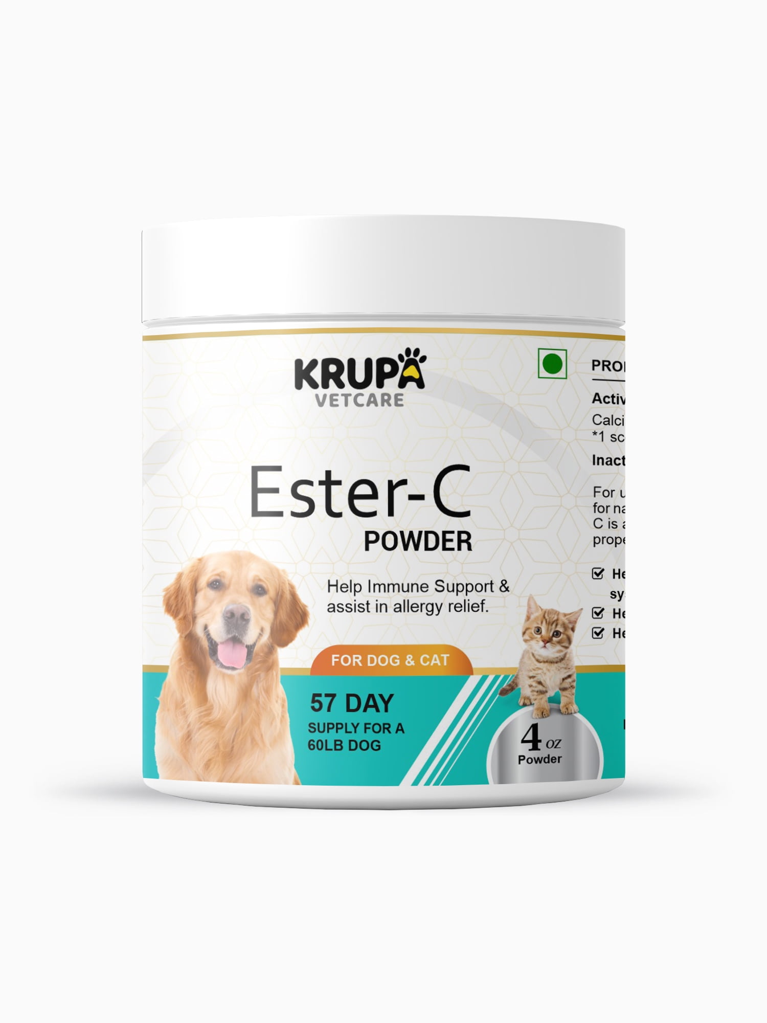 Vitamin C for Dogs Immune Support for Dog Allergy Relief, Ester C
