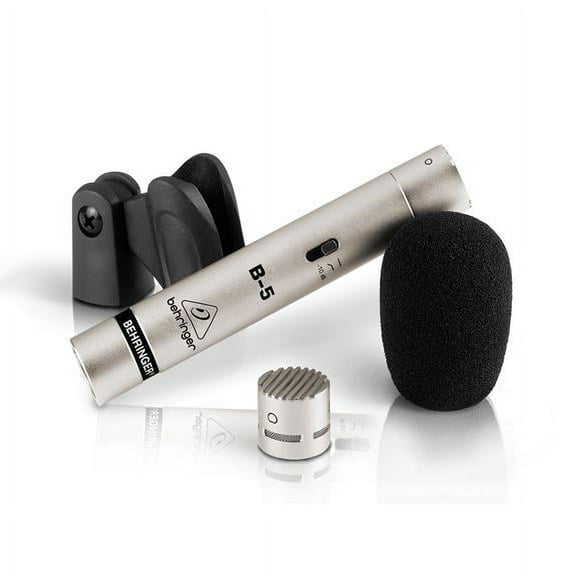 Behringer B-5 Gold-Sputtered Diaphragm Studio Condenser Microphone w/ 2 Interchangeable Capsules