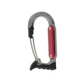 thumbnail image 3 of DYNWAVECA Mousqueton à Clip Alliage d'Aluminium Robuste Robuste Compact Polyvalent Professionnel pour Escalade Randonnée Camping Bascule Extérieur Gris Rouge, 3 of 10