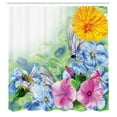 thumbnail image 3 of Ambesonne Floral Shower Curtain, Spring Blossom, 69"Wx75"L, Multicolor, 3 of 5