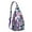 Tropical floral, variant on Modern Farmhouse Sling Backpack - Rustic Floral Bloom Design, Compact Lightweight Travel Essential